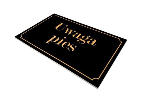 uwaga pies tabliczka na Arena.pl