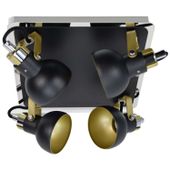 Plafon LAMPA sufitowa MARIO 03045 Ideus metalowa OPRAWA reflektorowa czarna