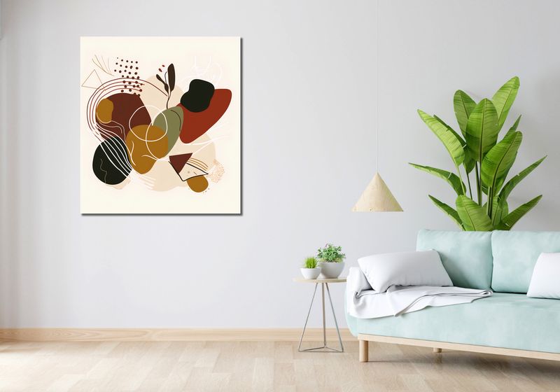 Obraz 90x100cm Organiczna Erupcja zdjęcie 2