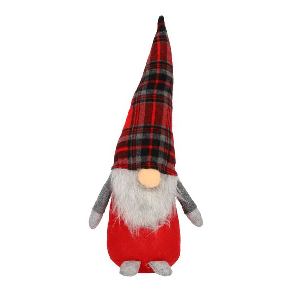 Skrzat siedzący czerwona kratka 44cm zdjęcie 4