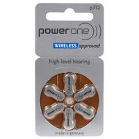 Baterie do aparatów słuchowych power one WIRELESS approved VARTA p312 6 szt.