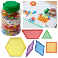 MASTERKIDZ Zestaw Klocki Montessori Tangram Mozaika 140 el układanka