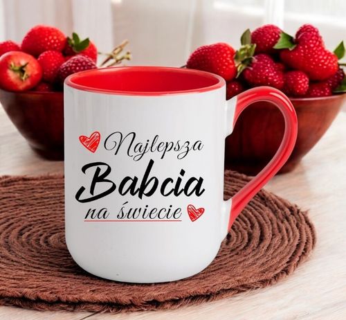 KUBEK Z NADRUKIEM PREZENT DZIEŃ BABCI URODZINY BABCIA IMIENINY na Arena.pl