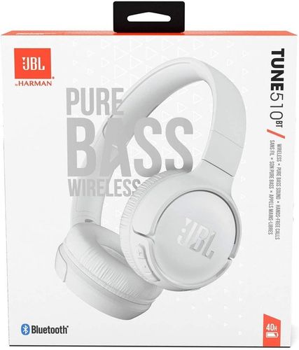 Słuchawki JBL 510BT Bluetooth ORYGINAŁ PL Białe na Arena.pl