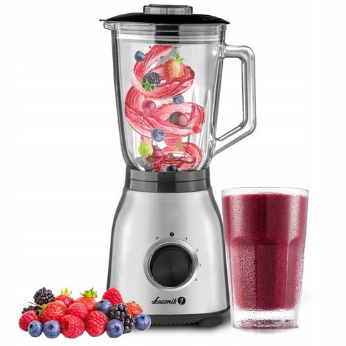 Blender kielichowy mocny Łucznik BL-1000 1,85l 1000W stal INOX kruszy na Arena.pl