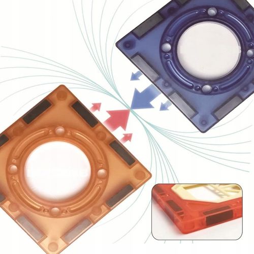 Klocki Magnetyczne Świecące Tor Kulkowy 110 Elementów Kulodrom na Arena.pl