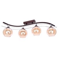 AGAT PLUS 2339/Z-B-4/KZ Brązowa lampa sufitowa wisząca - Nowoczesna, 4xE27