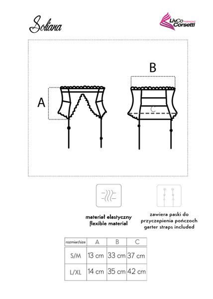 Pas do pończoch Soliana rozmiar - L/XL zdjęcie 4