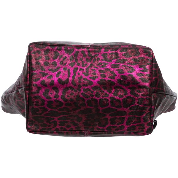 VERA PELLE torebka damska skórzana shopper w panterkę V515 camel zdjęcie 7