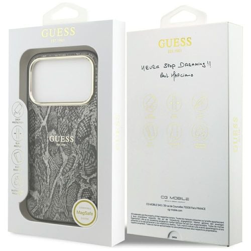 etui guess python pattern magsafe do     iphone 17 pro czarny na Arena.pl