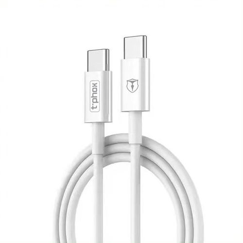 KABEL T-PHOX GLARY LITE SERIES 3A 1M USB-C/USB-C WHITE na Arena.pl