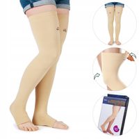 POŃCZOCHY KOMPRESYJNE UCISKOWE NA ŻYLAKI PARA MEDYCZNE WYSOKIE PARA 2 szt