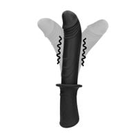 hand held vibrating sex machine - black
