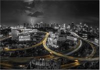 100 70CM OBRAZ PŁÓTNO NOC BANGKOKU PŁÓTNO RAMA