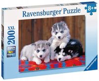 Edukacyjna UKŁADANKA Zestaw Puzzli PUZZLE Do Układania SZCZENIACZKI Husky