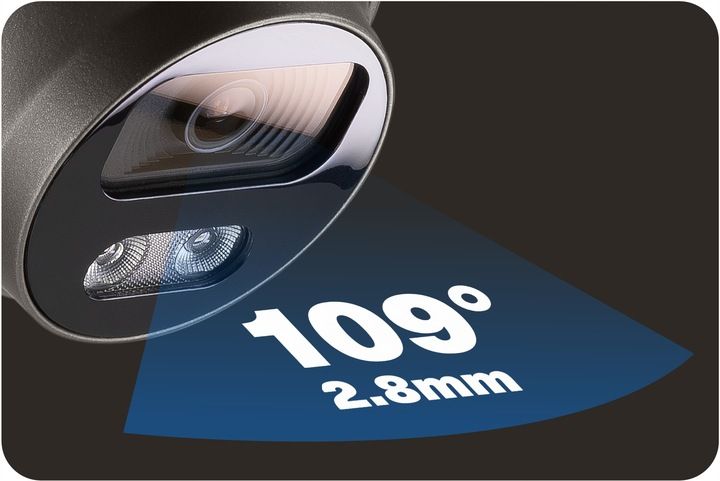 Kamera IP do Monitoringu PoE 5MPx 2.8mm + AUDIO, IP67 Kopułowa SZARA zdjęcie 4