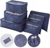 ORGANIZER PODRÓŻNY ETUI DO WALIZKI TORBY NA UBRANIA BUTY ZESTAW SASZETKI