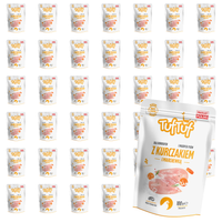 MOKRA KARMA DLA PSA TufTuf SASZETKA MIELONKA KURCZAK MARCHEWKA 40x100G