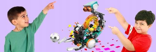 Robot Zabawka do Składania Robot Kodujący 5w1 Zabawka Kreatywna dla Dzieci na Arena.pl