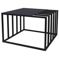Stolik do salonu Kaja Home KS-19 STOLIK Kaja nowoczesny metalowy czarny