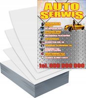 Ulotki A4 1000szt reklamowe firmowe dużo wzorów AUTO SERWIS