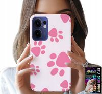 ETUI DO OPPO FIND X5 LITE - RÓŻOWE PSIE ŁAPKI, PLECKI, OBUDOWA CASE