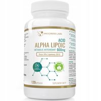ALA 600 mg Kwas Alfa Liponowy ALA 120 kapsułek