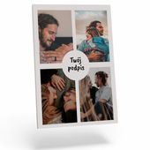FOTO-OBRAZ na płótnie Twoje zdjęcie 60x90 KOLAŻE KREATOR WZORY Z 4 FOTO
