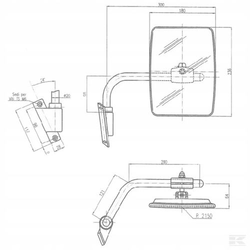 Lusterko Z Ramieniem, Lewe CA6476001 na Arena.pl