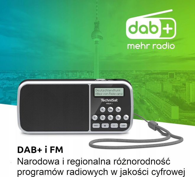 Radio sieciowo-bateryjne DAB+, FM TechniSat VIOLA 3 zdjęcie 6