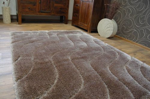 Dywan SHAGGY SOFT - 3D 2244 brąz na Arena.pl