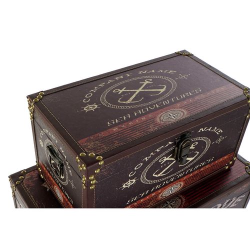 zestaw dekoracyjnych pudełek Home ESPRIT Wielokolorowy Drewno Płótno na Arena.pl