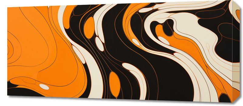 Obraz 90x40cm Tańczący Atrament zdjęcie 1