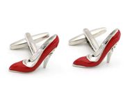 Spinki do mankietów koszuli CZERWONE SZPILKI DAMSKIE seksapil kobieta
