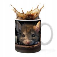 KUBEK CERAMICZNY 330ML DRUK - ZWIERZĘTA MYSZ MYSZKA