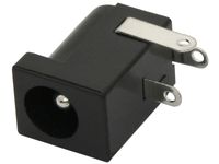 Gniazdo DC 2,5/5,5 plastik montażowe