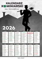 KALENDARZ kominiarski kalendarz kominiarza 2026 150 szt RÓŻNE WZORY