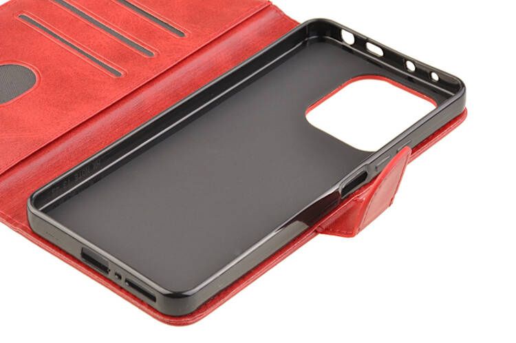 Etui portfel Wallet do Xiaomi Redmi Note 13 4G czerwony zdjęcie 5