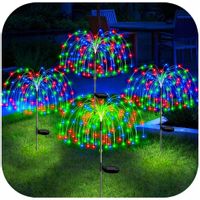 4Szt LAMPKI OGRODOWE SOLARNE DMUCHAWIEC DRZEWKO FAJERWERKI OZDOBA 150 LED