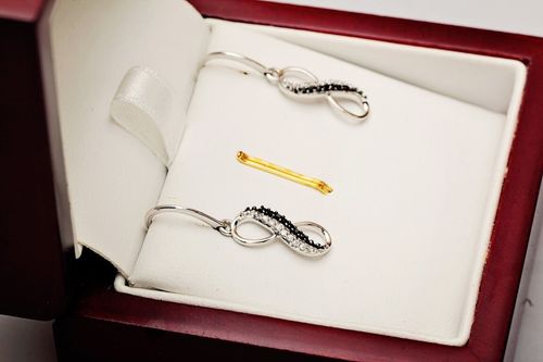 Złote kolczyki KBD3873 - Diament na Arena.pl