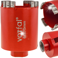OTWORNICA DO BETONU DIAMENTOWA 68 MM KORONKA FREZ SEGMENTOWA 68X75 MM M22