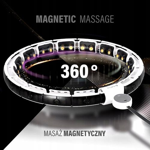 Hulahop Składane z Licznikiem LCD i Obciążeniem Biały Marki HMS na Arena.pl