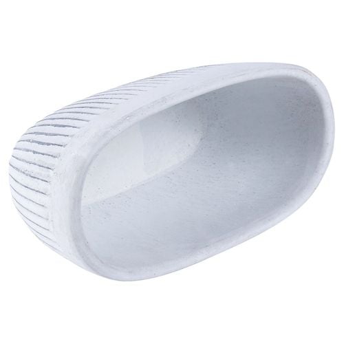 Doniczka ceramiczna biała 26x13 cm na Arena.pl