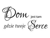 60X40CM DOM JEST TAM GDZIE TWOJE SERCE OBRAZ DRUK