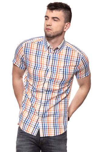 WRANGLER SS 1PKT BUTTON DOWN ORANGEADE W59444MV5 S na Arena.pl