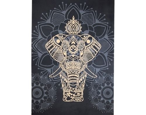 PIĘKNA MATA PREMIUM DO JOGI ĆWICZEŃ STABILNA ZAMSZOWA MIĘKKA 4 MM ZE WZOREM na Arena.pl