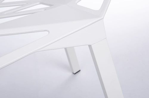 KRZESŁO SPLIT PREMIUM BIAŁE - ALUMINIUM, NOGI BIAŁE na Arena.pl