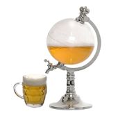 Dozownik na alkohol 1,5 l Globus elegancki dyspenser w kształcie globusa
