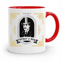 Kubek Czerwony Dla Taty Ojca Happy Fathers Day Z Nadrukiem Ze Zdjęciem