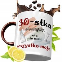 Kubek Bordowy 30 Urodziny Na Urodziny Prezent Z Nadrukiem Ze Zdjęciem